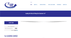 Desktop Screenshot of firstleadingcargo.com